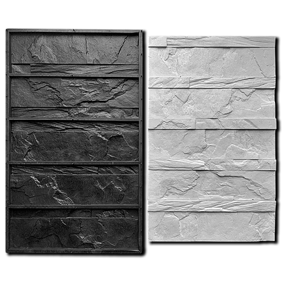 Форма для декоративного каменю «Фортеця» (0,14 м²); гумова форма для гіпсової та бетонної плитки (0210)