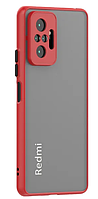 Чохол Matte Armor Xiaomi Redmi Note 10 Pro Red - Black