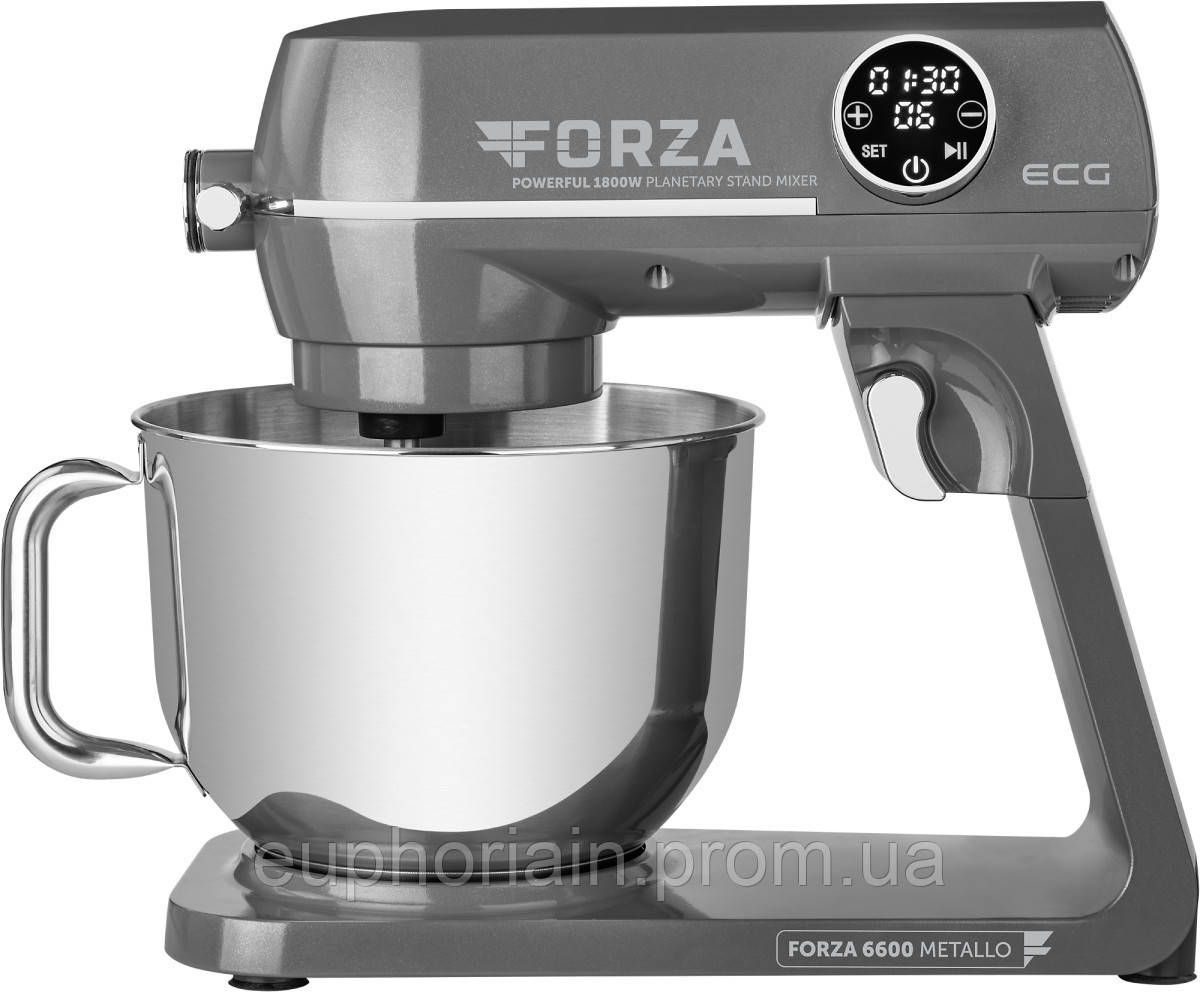 Кухонный комбайн ECG Forza 6600-Metallo-Scuro 1800 Вт Отличное качество - фото 1 - id-p2078539580