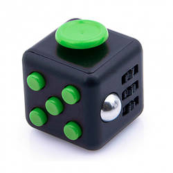 Кубик антистрес Fidget Cube 14123 чорний з зеленим