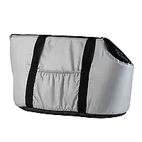 Сумка переноска Пухнастики для котів та собак, сіра 51*28 см