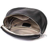 Оригинальная женская сумка через плечо из натуральной кожи 22122 Vintage Черная хорошее качество