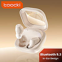 Навушники Toocki TWS Wireless Earphones beige