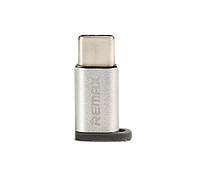 Переходник Feliz RA-USB1 microUSB(F) to Type C(M) Silver Remax 340903 Отличное качество