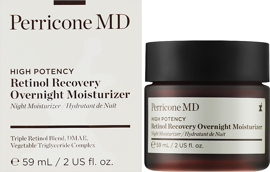 Зволожуючий нічний крем із ретинолом Perricone MD High Potency Retinol Recovery Overnight Moisturizer 59 мл