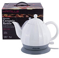 Электрический чайник керамический 1,2 л Kamille KM-1726 Отличное качество