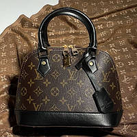 Louis Vuitton Alma Brown/Black 25 х 19 х 12 см женские сумочки и клатчи хорошее качество