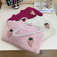 Модный детский свитер на девочку 80-110 см Теплый свитер для детей Свитер девочкам