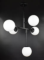 Люстра потолочная на 5 лампочек 26619 Черный 55-105х52х69 см. Отличное качество