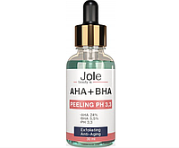 Пилинг для лица Jole Peeling Complex с комплексом кислот AHA+BHA pH 3.0 30 мл