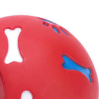 Игрушка-кормушка для животных Мячик 11091 7.5 см красная Отличное качество