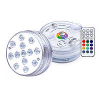 RGB светильник портативный, подсветка для бассейна аквариума 13 LED IP65 ДУ Без бренда