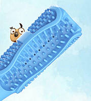 Игрушка для для чистки зубов для собак 11501 12.6х9х4 см синяя Отличное качество