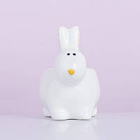 Подставка под яйцо керамичяская Кролик белый Пасхальный 6800 белая Отличное качество