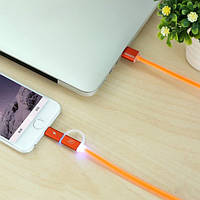 Combo 2-in-1 кабель Lightning/micro USB, 1м orange Aurora Combo Remax 300702 Отличное качество