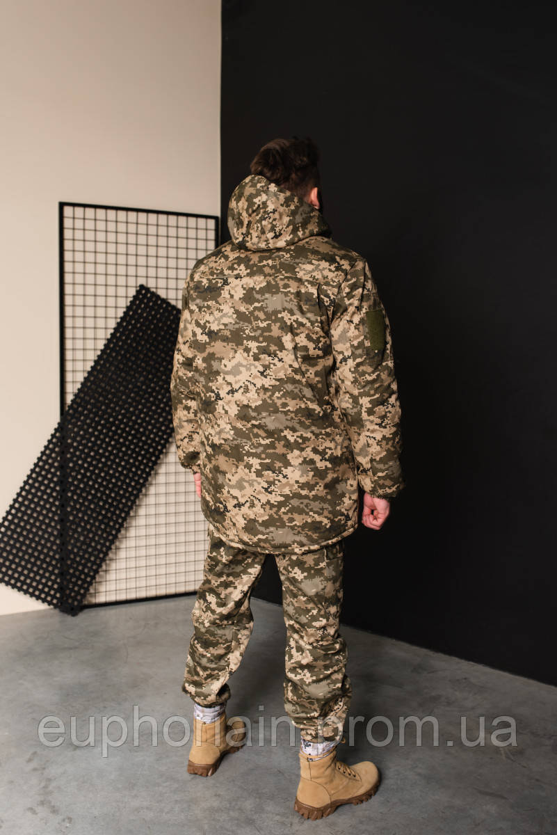 Куртка-бушлат военная мужская тактическая ВСУ (ЗСУ) Пиксель 8726 46 размер Отличное качество - фото 10 - id-p2078570726