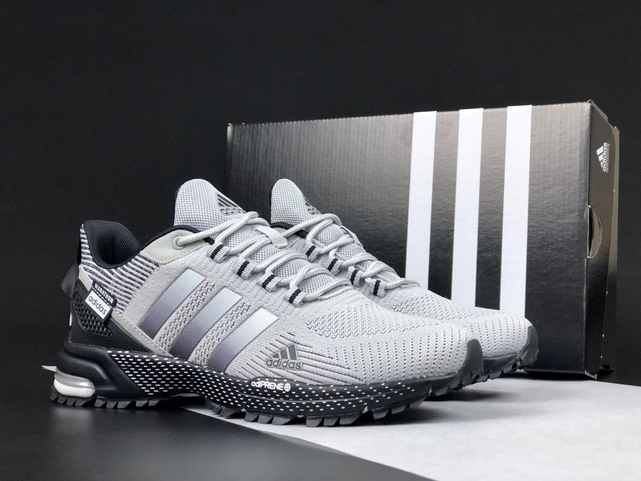 Чоловічі кросівки Adidas Marathon TR Gray (Сірий) Взуття Адідас Маратон текстиль сітка демісезон