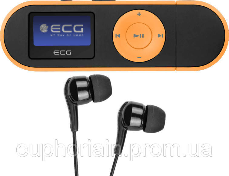 MP3 плеер ECG PMP-20-4GB-Orange оранжевый Отличное качество - фото 1 - id-p2078623332