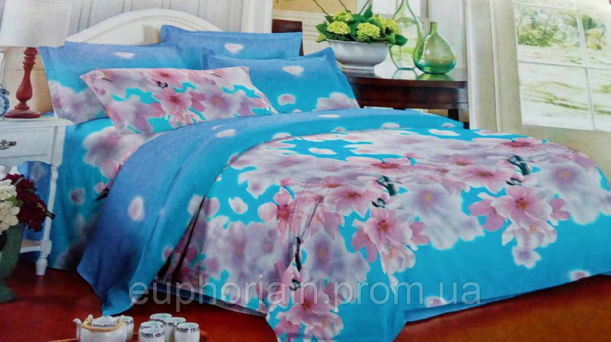 Комплект постельного белья от украинского производителя Polycotton Двуспальный 90926 Отличное качество - фото 5 - id-p2078604112