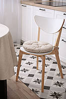 Подушка на стул круглая Ardesto Oliver ART-03-OB 40 см бежевая Отличное качество