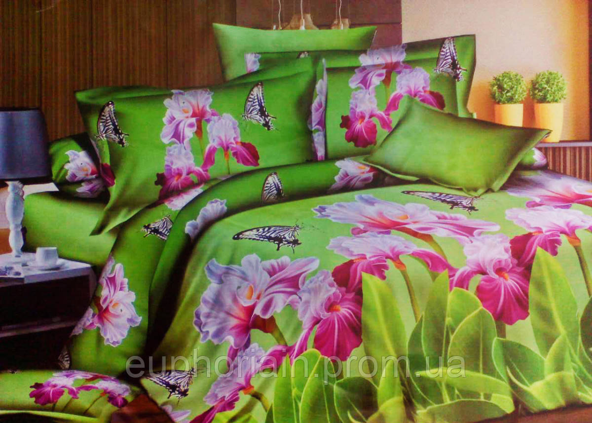 Комплект постельного белья от украинского производителя Polycotton Двуспальный 90914 Отличное качество - фото 3 - id-p2078600221