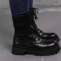 Ботинки женские Fashion Horseshoe 3368 39 размер 25 см Черный Отличное качество Размер 36