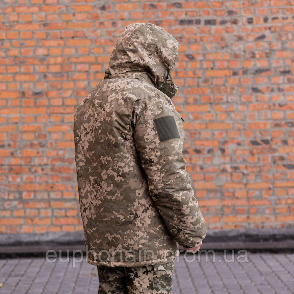 Куртка-бушлат военная мужская тактическая микро рип-стоп плащевка на меху ВСУ (ЗСУ) Пиксель 8899 48 размер - фото 1 - id-p2078627455