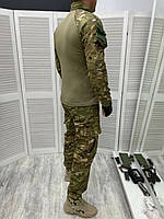 Мужской армейский костюм мультикам для ВСУ (ЗСУ) Tactical тактическая форма убакс и брюки Турция 7284 XL