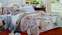Комплект постельного белья от украинского производителя Polycotton Двуспальный 90905 Отличное качество