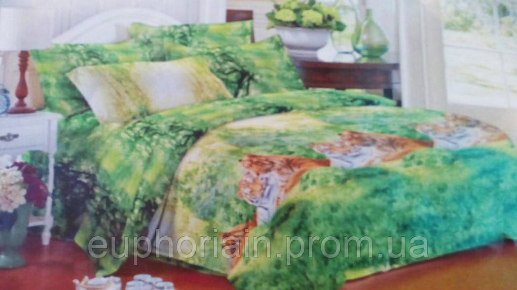 Комплект постельного белья от украинского производителя Polycotton Двуспальный 90924 Отличное качество - фото 1 - id-p2078605019