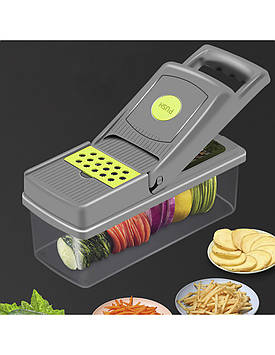 Багатофункціональна овочерізка Veggie Slicer 14 в 1 | Багатофункціональний подрібнювач овочів