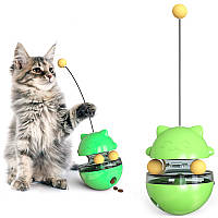 Игрушка-кормушка для животных Шар 11173 10х10х13.5 см зеленая Отличное качество