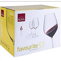 Набор бокалов для вина Rona Favourite 7361-0-570 570 мл 6 шт Отличное качество