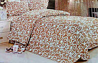 Комплект постельного белья от украинского производителя Polycotton Двуспальный 90921 Отличное качество