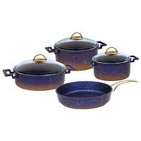 Набор посуды OMS 3033-Blue 7 предметов синий Отличное качество
