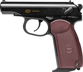 Пістолет пневматичний SAS Makarov Blowback BB кал. 4.5 мм. Корпус — метал