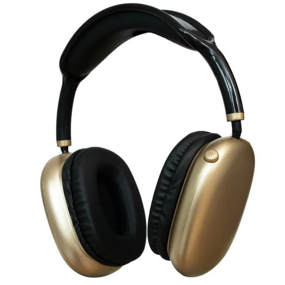 Бездротові Bluetooth навушники Max Black-Gold
