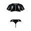 Комплект чоловічої білизни під латекс Passion 057 SET PETER XXL/XXXL Black, кроп-топ, стринги, фото 7