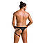 Чоловічі трусики танга з підв’язкою Passion 058 THONG BILL XXL/XXXL Black, фото 5