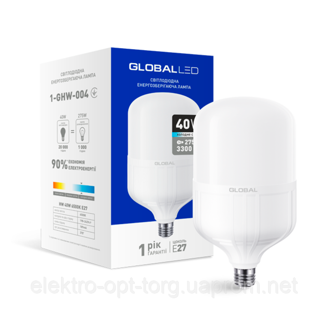 Лампа LED 40W E27 1-GHW-004
