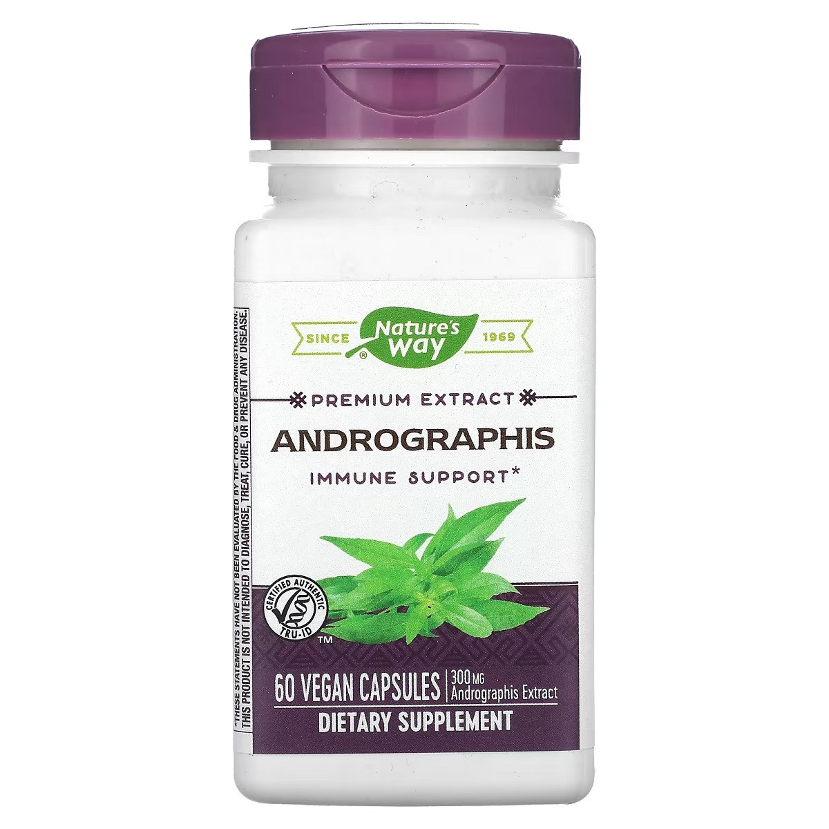 Андрографис Стандартизований, Andrographis, nature's Way, 60 капсул