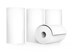 Термопапір без клейкої основи для bluetooth дитячого міні принтера 5 шт білий