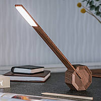 Портативная лампа с аккумулятором Gingko Octagon One Portable Desk Light Walnut (Великобритания)