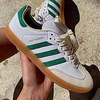 Кроссовки Adidas Samba OG Sporty & Rich White/Green