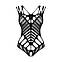 Боді з великими вирізами Obsessive B139 crotchless teddy S/M/L, з доступом, фото 4