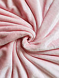 Плед хутряний з помпонами Love You Рожевий 150 x 200 см, фото 2
