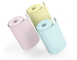 Термопапір без клейкої основи для bluetooth дитячого міні принтера 3 шт різнокольорові 57мм