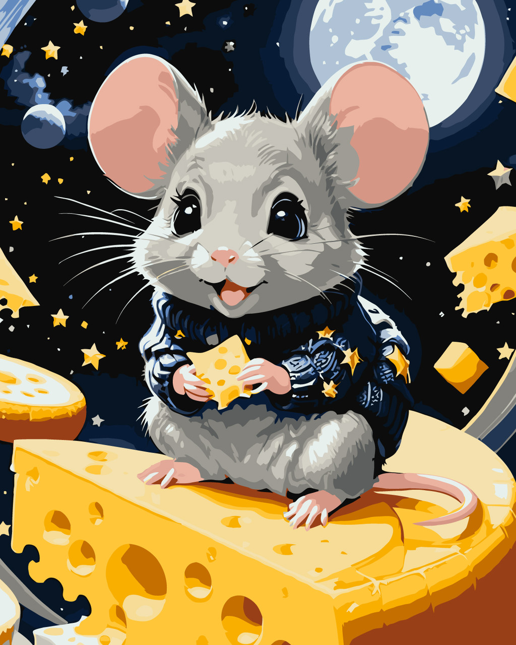 Картина за номерами 40×50 см Kontur. Миле мишеня. DS0586, фото 1