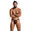 Чоловічі прозорі стринги Passion 029 THONG COLLIN L/XL Black, сітка, фото 4