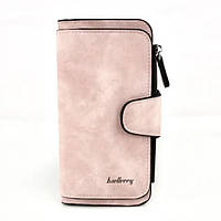 Жіночий замшевий гаманець Baellerry Forever N2345 Pink жіноче міні портмоне на 10 відділень для купюр і дрібниці 10.5Х11. 5 см